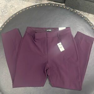 Express. Skinny High Rise. Size 6 Short. Eggplant Purple.